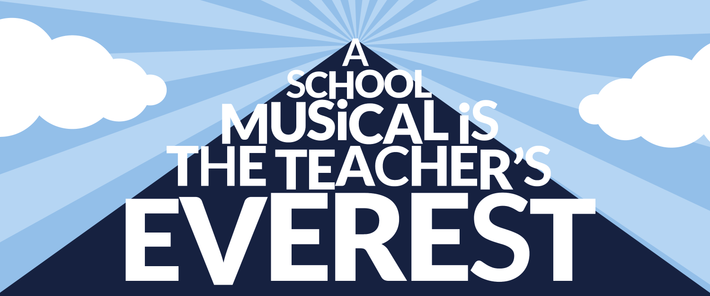 children rehearsing musical with teacher