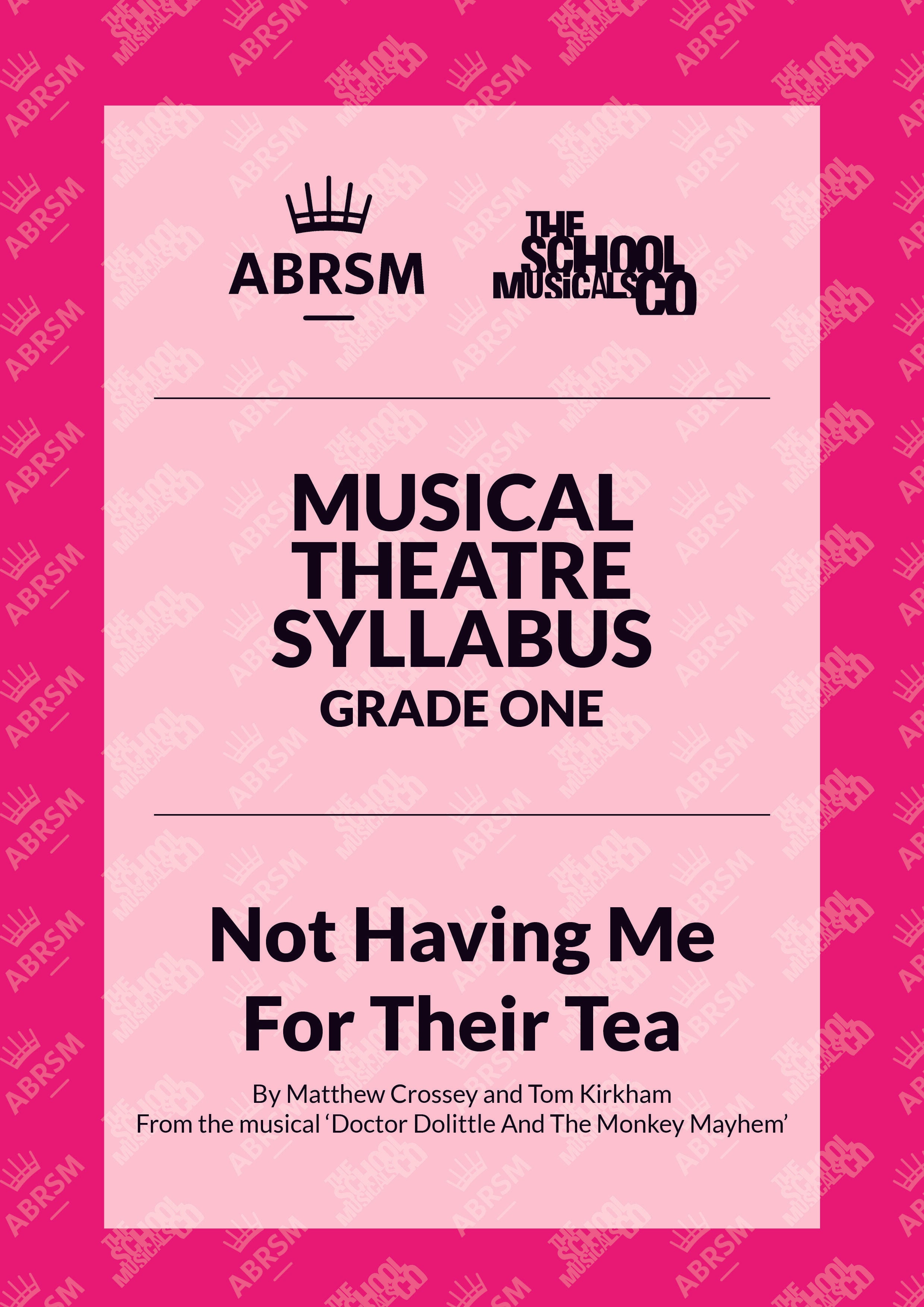 Not Having Me For Their Tea - ABRSM Musical Theatre Syllabus Grade One