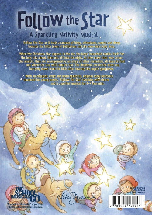 Follow the Star Back Cover - text displaying the description of the nativity